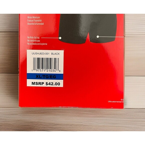 Under Armour Performance Tech Boxerjock Men’s XL 6" Black 3-Pack - Picture 3 of 4